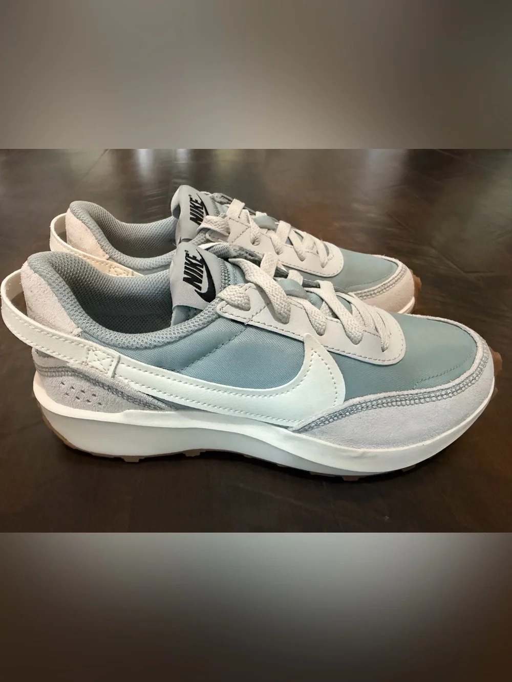 Nike Kids Blue and White Low-Top Sneakers